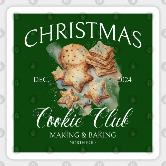 Christmas Cookie Club Family Christmas Baking Xmas Cookies Sticker by Yesteeyear